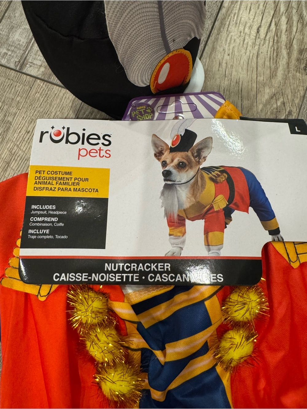 Rubie's Pets Nutcracker Dog Costume — Red, Blue & Gold